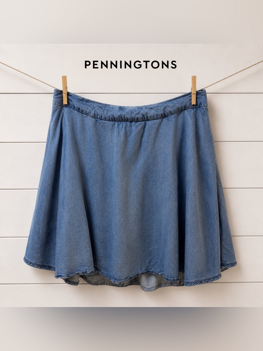 D/C JEANS Chambray Culotte Skirt – Size 1X